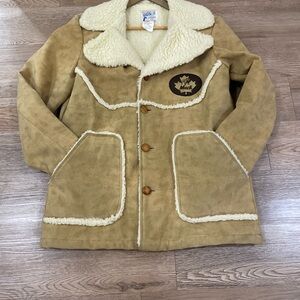 Vintage 70s 80s Avon Sportswear  Faux Suede shearling. Pre owned Jacket